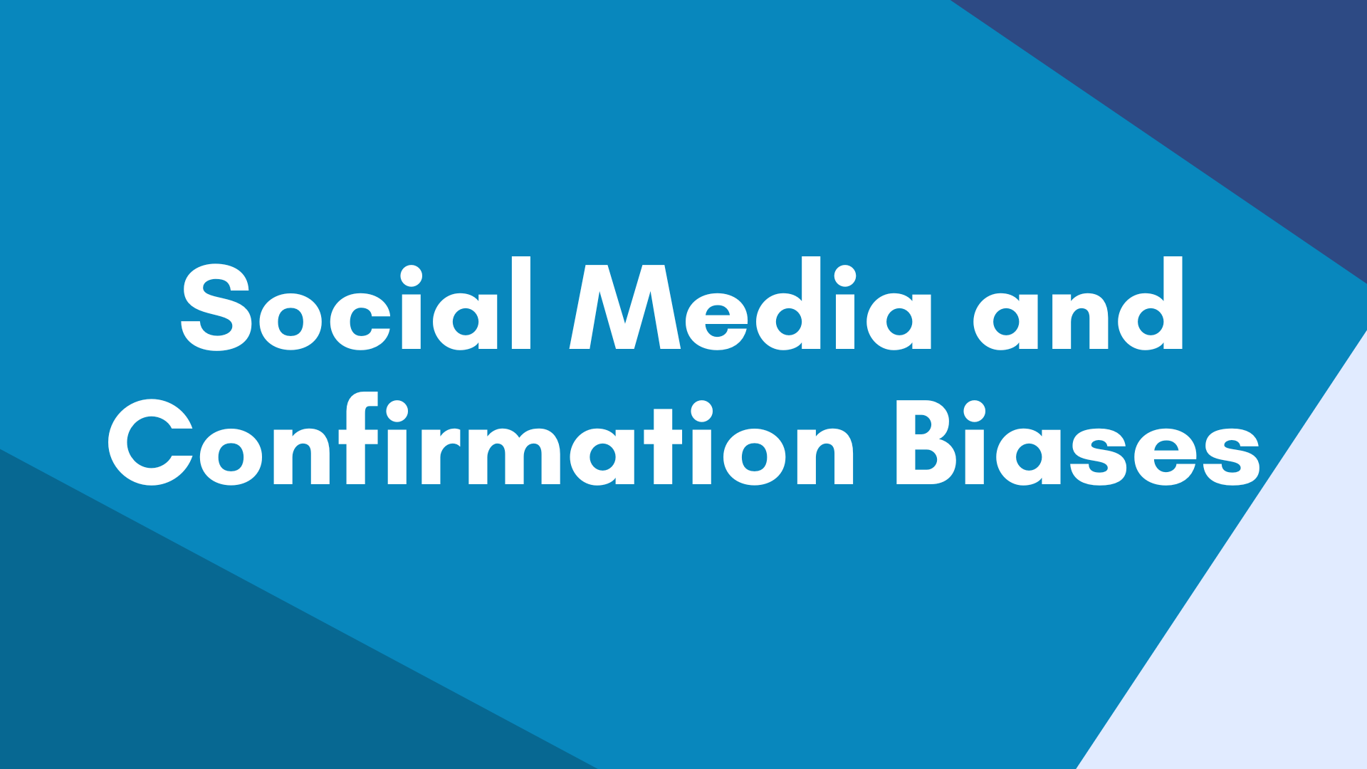 Social Media and the Confirmation Bias